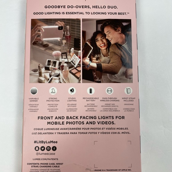 COPY - NEW IPhone 11 Pro Max LuMee Duo Black Marble Case - Picture 5 of 5